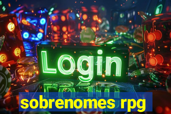 sobrenomes rpg